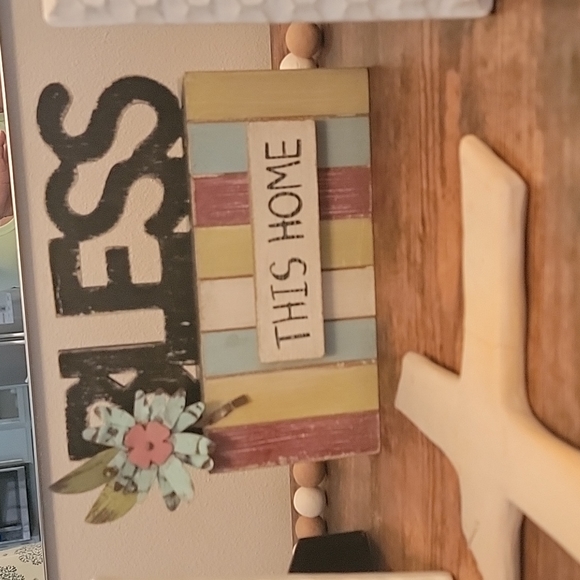 Bless this Home wood home decor - Picture 4 of 7
